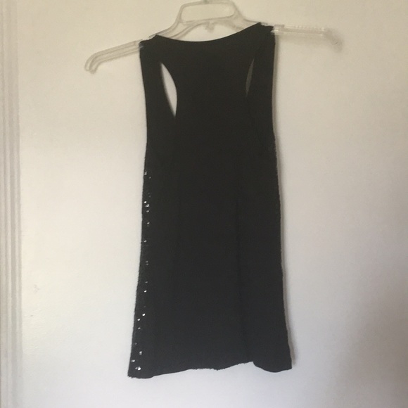 Y2k INC International Concepts black sequin tank top - Picture 2 of 5
